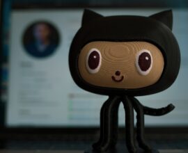 Ilustração representando estrelas falsas no GitHub - economia de bots e contas compradas