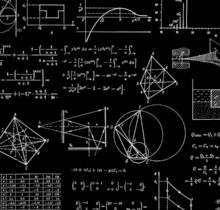 Representação abstrata de descobertas científicas da IA da OpenAI em matemática, computação e física
