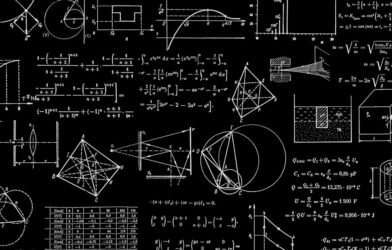 Representação abstrata de descobertas científicas da IA da OpenAI em matemática, computação e física