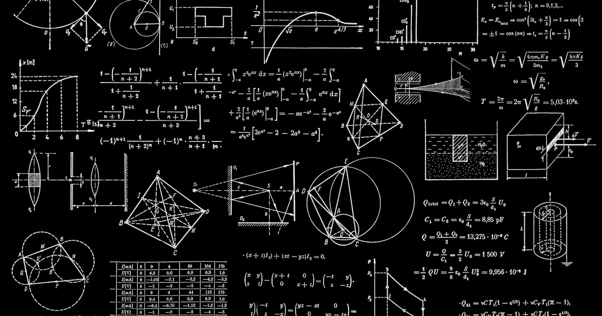 Representação abstrata de descobertas científicas da IA da OpenAI em matemática, computação e física